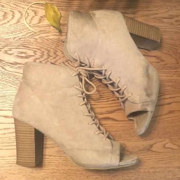 Madden Girl Lace-Up Open Toe Bootie - Picture 4 of 4